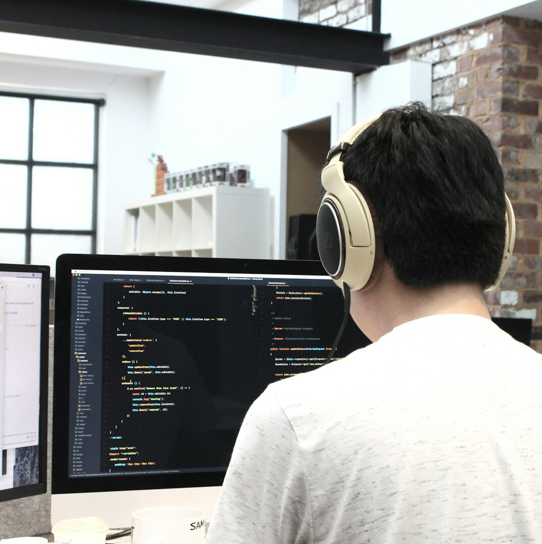 person learning to code